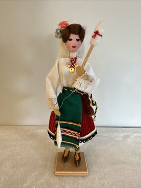 Handmade | Accents | Vintage 982 Bulgarian Folk Art Doll Souvenir ...